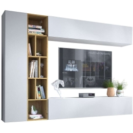 Σύνθεση Τηλεόρασης Kodita 162423289 224x33x160cm White-Natural