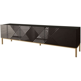Έπιπλο Τηλεόρασης Exito 162459259 190x37x52cm Black-Gold