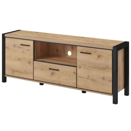 Έπιπλο Τηλεόρασης Amelie 162471049 180x40,6x65,1cm Natural-Black