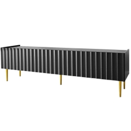 Έπιπλο Τηλεόρασης Arcos Plus 162525479 180x40x51cm Black-Gold