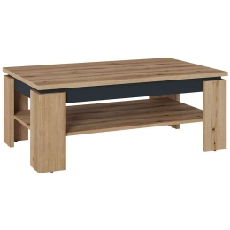 Τραπεζάκι Σαλονιού Creto 162526209 110x67x43cm Natural-Anthracite