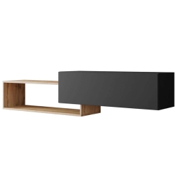 Έπιπλο Τηλεόρασης Soniro 162529909 210x35x48cm Natural-Black