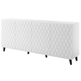 Μπουφές Asti 162581549 200x42x82cm White Πλαστικό,Μοριοσανίδα