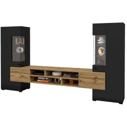 Σύνθεση Τηλεόρασης Bryant 162608579 269,8x45x143cm Black-Oak