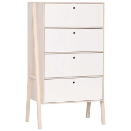 Συρταριέρα Spot Young 16262579 88x60x150cm Natural-White