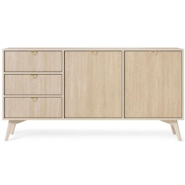 Μπουφές Ernest Plus 162688089 158x38x80cm Natural-Beige Μοριοσανίδα,Ξύλο