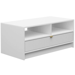 Τραπεζάκι Σαλονιού Tireno 162717569 100x50x40cm White-Gold