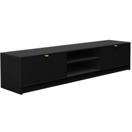 Έπιπλο Τηλεόρασης Tireno 2K 162727889 180x40x40cm Black-Gold