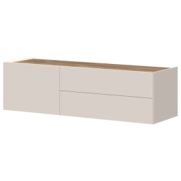 Έπιπλο Τηλεόρασης Επιτοίχιο Spike 148x47x37cm Natural-Beige