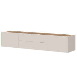 Έπιπλο Τηλεόρασης Επιτοίχιο Spike Max 162734219 206x47x37cm Natural-Beige