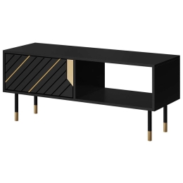Τραπεζάκι Σαλονιού Mountain 162739809 110x60x46cm Black-Gold