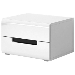 Κομοδίνο Columbia 16349089 52x42x35cm White-Black