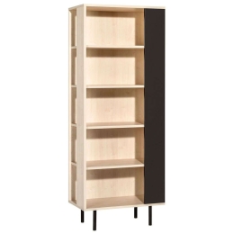 Βιβλιοθήκη Frame Αριστερά 16621259 80x46x211cm Natural-Black