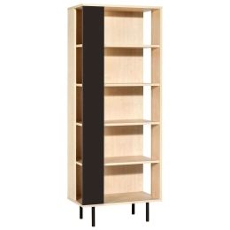 Βιβλιοθήκη Frame Δεξιά 16621269 80x46x211cm Natural-Black