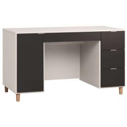 Γραφείο Simple 140 16630469 140x65x77,5cm White-Black
