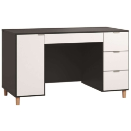 Γραφείο Simple 140 16630489 140x65x77,5cm Black-White