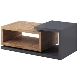 Τραπεζάκι Σαλονιού Bron Plus 16822269 120x60x40cm Natural-Anthracite