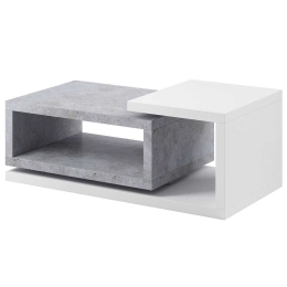 Τραπεζάκι Σαλονιού Bron Plus 16822289 120x60x40cm Grey-White