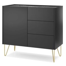 Μπουφές Harmony P_HRM_21s 97x37x83cm Marble Black