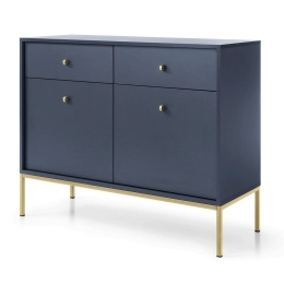 Μπουφές Mono P_MNB_21S_G 103,5x83,2x39cm Blue-Gold