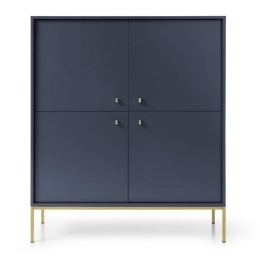 Μπουφές Mono P_MNB_21_G 153,4x83,2x39cm Blue-Gold