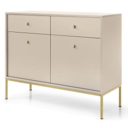 Μπουφές Mono P_MNBz_21s_G 103x83x39cm Beige-Gold