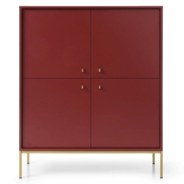 Μπουφές Mono P_MN_R_NT_G 103,5x125,5x39cm Bordeaux-Gold