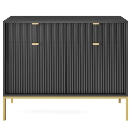 Μπουφές Nova P_Nova_21sc-g 104x39x83cm Anthracite-Gold