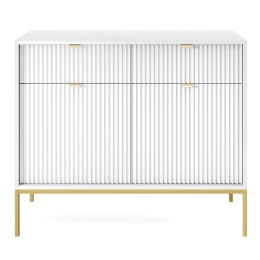 Μπουφές Nova P_Nova_21sw-g 104x39x83cm White-Gold
