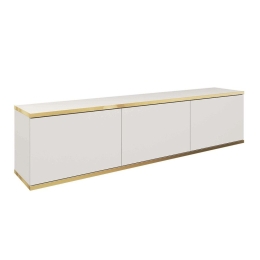 Έπιπλο Τηλεόρασης Κρεμαστό Oro P_ORO_BTVb 175x30x32cm White-Gold