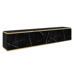 Έπιπλο Τηλεόρασης Κρεμαστό Oro P_ORO_BTVm 175x30x32cm Marble Anthracite