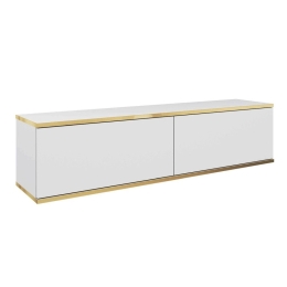 Έπιπλο Τηλεόρασης Κρεμαστό Oro P_ORO_STVb 135x30x32cm White-Gold