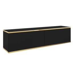 Έπιπλο Τηλεόρασης Κρεμαστό Oro P_ORO_STVc 135x30x32cm Anthracite-Gold
