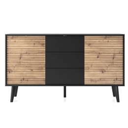 Μπουφές Με Συρτάρια Willow P_WLL_21_3d 154x83x40cm Natural-Anthracite