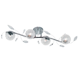 Φωτιστικό Οροφής - Πλαφονιέρα Wire R61354106 4xG9 28W 28x80x15cm Chrome RL Lighting Μέταλλο