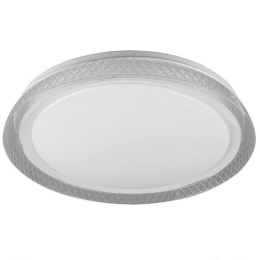 Φωτιστικό Οροφής - Πλαφονιέρα Heracles R62371100 18W Led Φ38cm 5cm White RL Lighting Πλαστικό