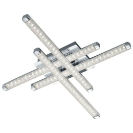 Φωτιστικό Οροφής - Πλαφονιέρα Street R62814100 4x4,5W Led 50x50x7cm Chrome RL Lighting Μέταλλο