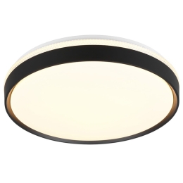 Φωτιστικό Οροφής - Πλαφονιέρα Spacy R64851132 Led 33W 6500K Φ47x9cm Black Mat RL Lighting