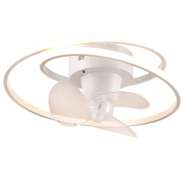 Ανεμιστήρας Οροφής Umea R67252131 Με Φως Led 38W 6500K Και Τηλεχειριστήριο Φ50x20cm White Mat RL Lighting Διάμετρος 50cm