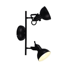Φωτιστικό Οροφής - Σποτ Gina R80152032 2xE14 40W 13x36x25cm Black Mat RL Lighting
