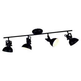 Φωτιστικό Οροφής - Σποτ Gina R80154032 4xE14 40W 13x79x25cm Black Mat RL Lighting