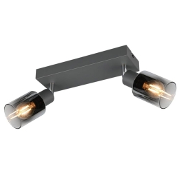 Φωτιστικό Οροφής- Σποτ Cadiz R81782042 2xE14 10W 27x8x17cm Anthracite RL Lighting