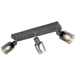 Φωτιστικό Οροφής- Σποτ Cadiz R81783042 3xE14 10W 42x8x17cm Anthracite RL Lighting