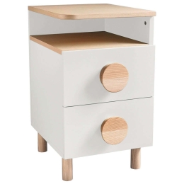 Κομοδίνο Dabi Δεξί DABIBSTR1 41x50x70cm Natural-White