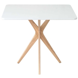 Τραπέζι Jubi JUBITRE1 80x55x73cm Natural-White Mdf,Ξύλο