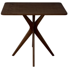 Τραπέζι Jubi JUBITREWAL 80x55x75cm Walnut Mdf,Ξύλο