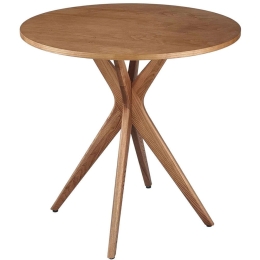Τραπέζι Jubi JUBITSROOAK Φ70x73cm Oak Mdf,Ξύλο