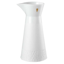 Κανάτα Bon Apetit Large LBTRD0011870 Φ12x23cm 1000ml White-Gold Raeder Πορσελάνη