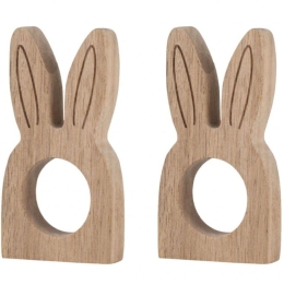 Δαχτυλίδια Πετσέτας Bunny (Σετ 2Τμχ) RD0016620 9x5x1,5cm Natural Raeder