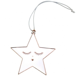 Χριστουγεννιάτικο Στολίδι Star RD0051411 5,5x5,5cm Gold-White Raeder